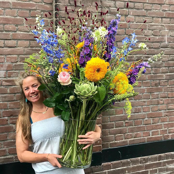 Jasmijn boeket met zomerbloemen